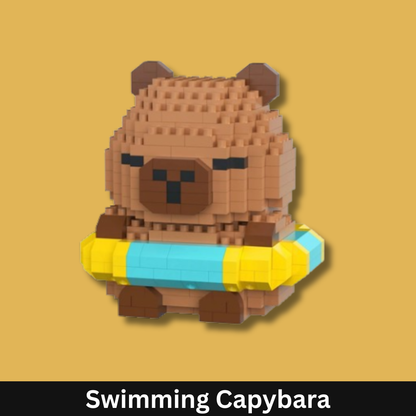 Cute Capybara Building Block Set