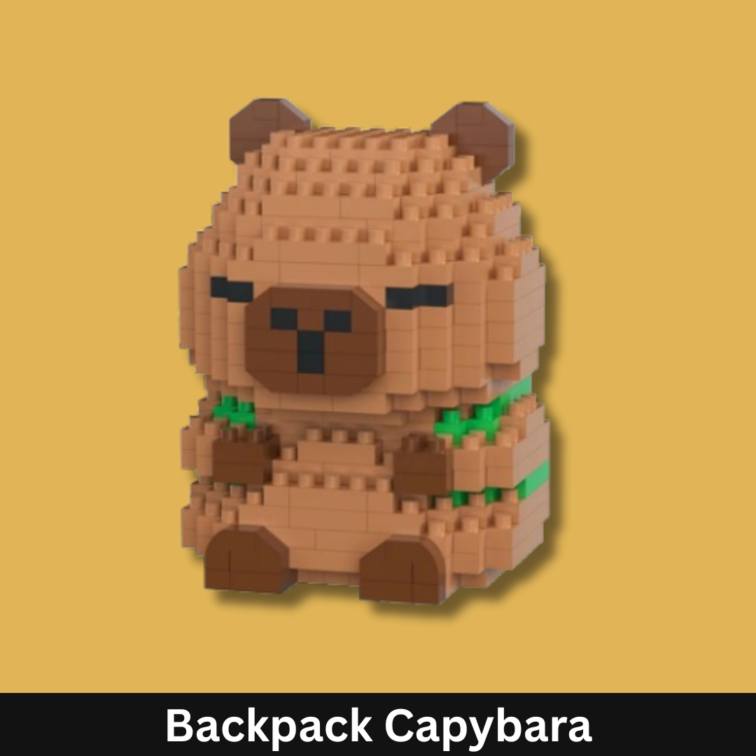 Cute Capybara Building Block Set