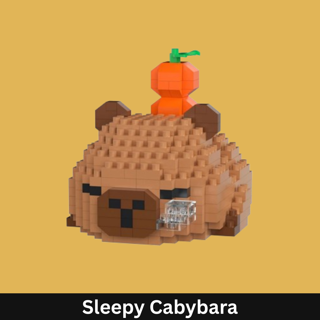 Cute Capybara Building Block Set