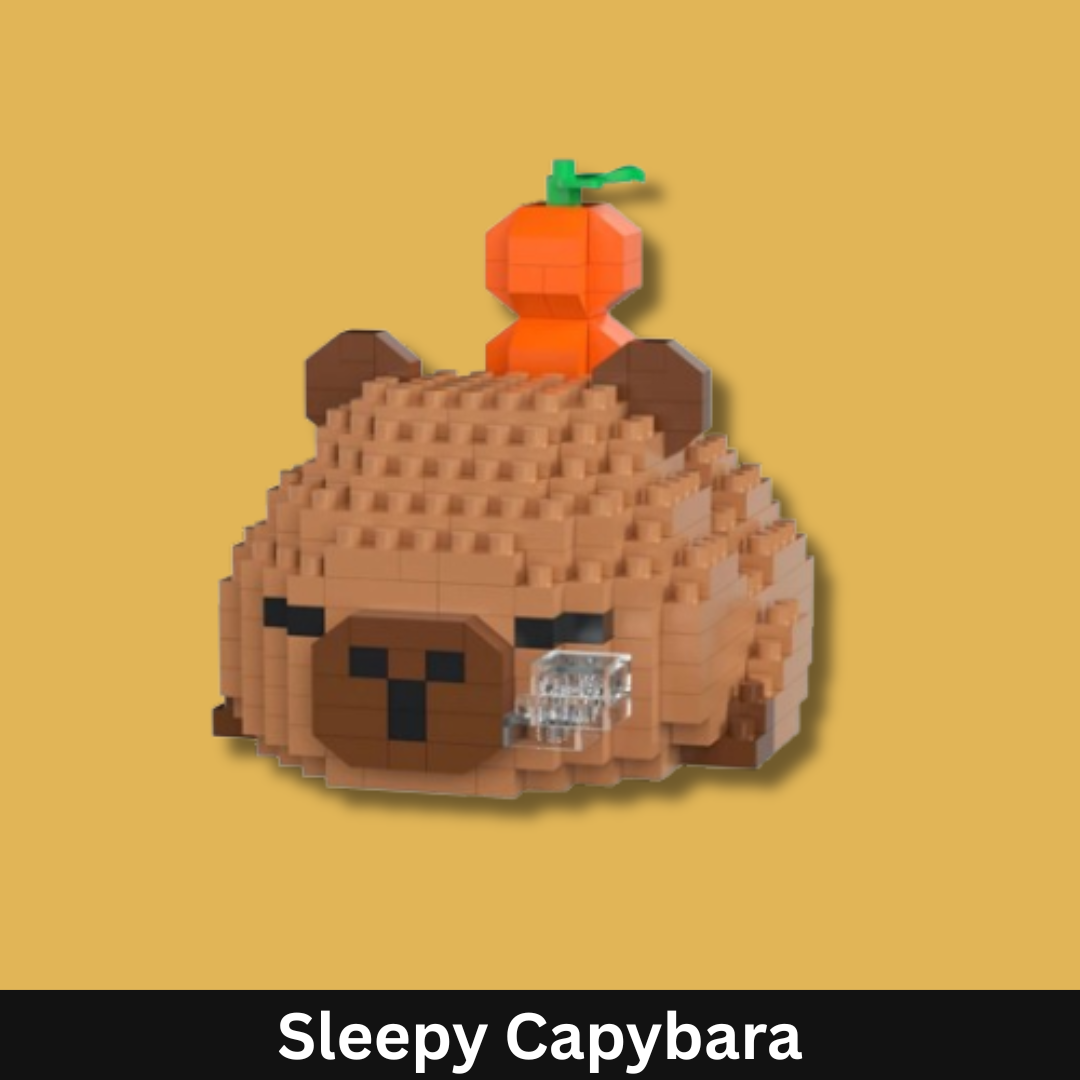 Cute Capybara Building Block Set
