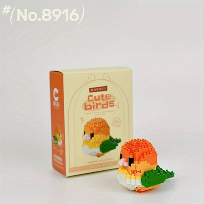 Colorful Parrots Building Block Set