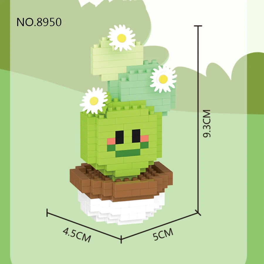 Cheerful Cactus Micro Block Set