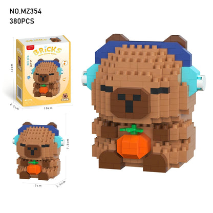 Cute Capybara Building Block Set