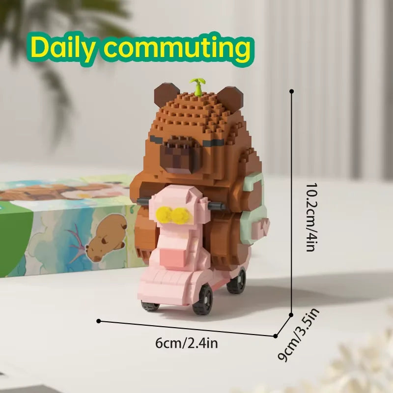 Happy Capybara Building Block Sets