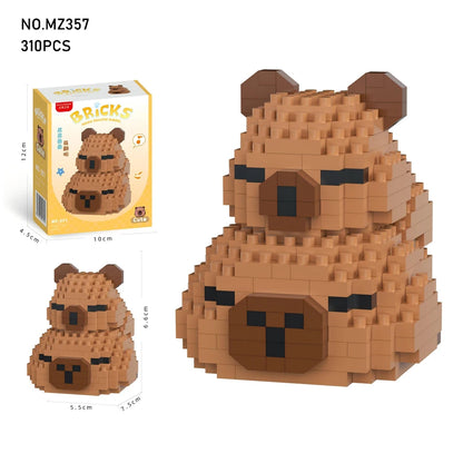Cute Capybara Building Block Set