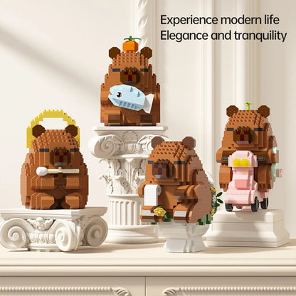 Happy Capybara Building Block Sets