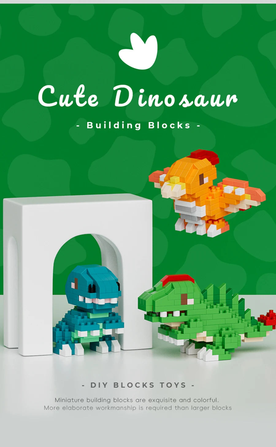 Dinosaur Micro Block Set