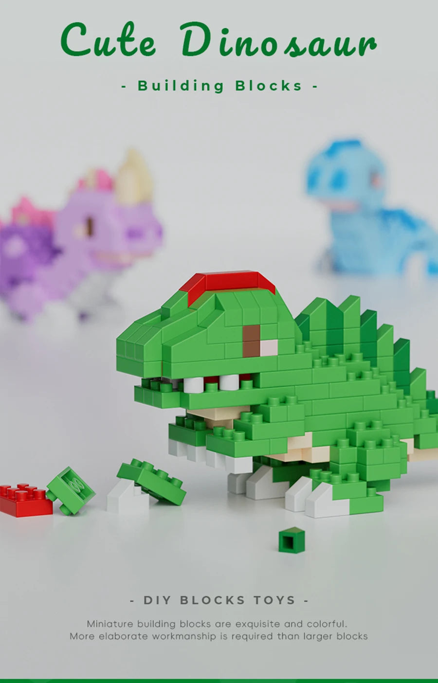 Dinosaur Micro Block Set
