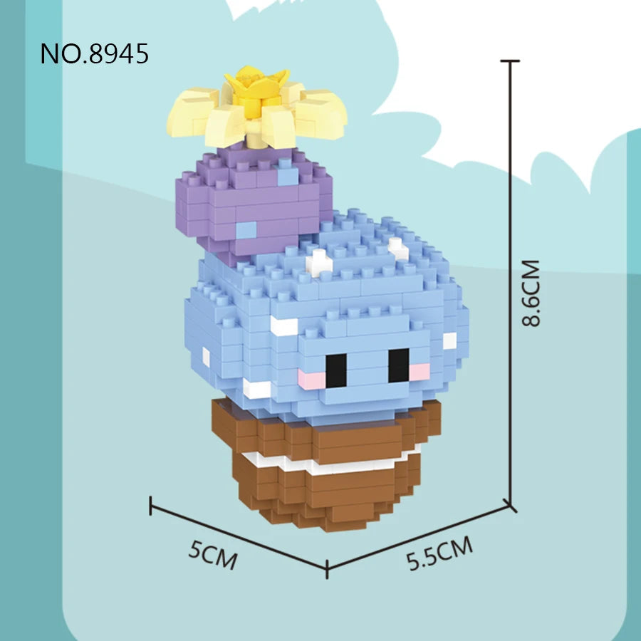 Cheerful Cactus Micro Block Set