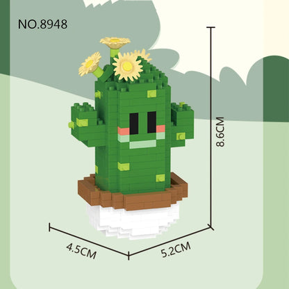 Cheerful Cactus Micro Block Set