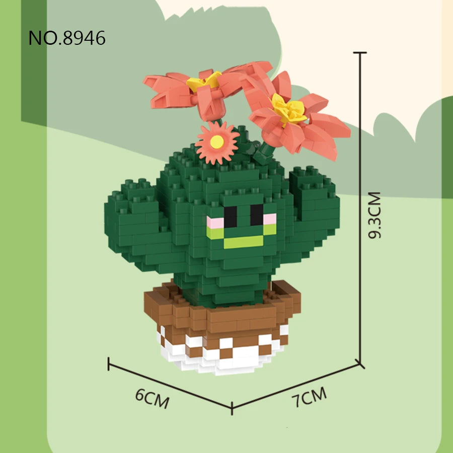 Cheerful Cactus Micro Block Set