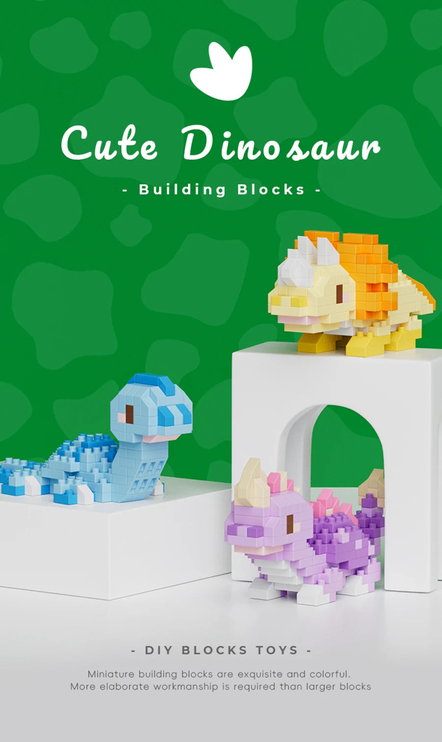 Dinosaur Micro Block Set