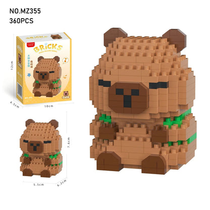 Cute Capybara Building Block Set