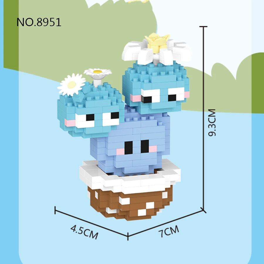 Cheerful Cactus Micro Block Set
