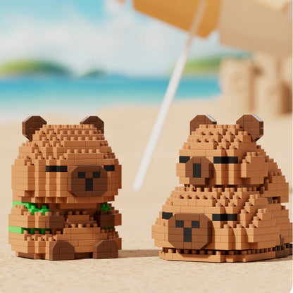 Cute Capybara Building Block Set