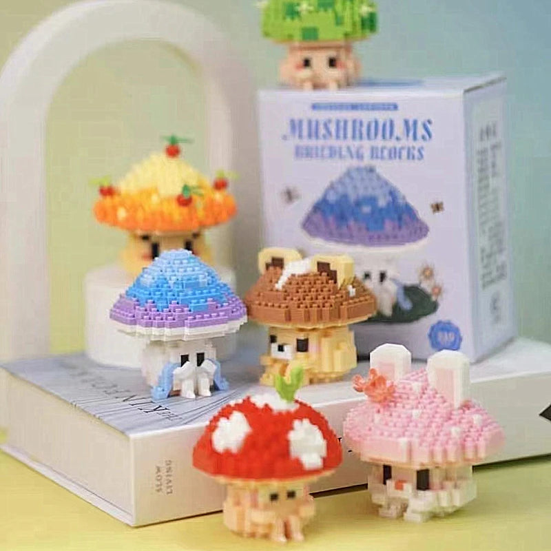 Introverted Mushrooms Building Block Sets