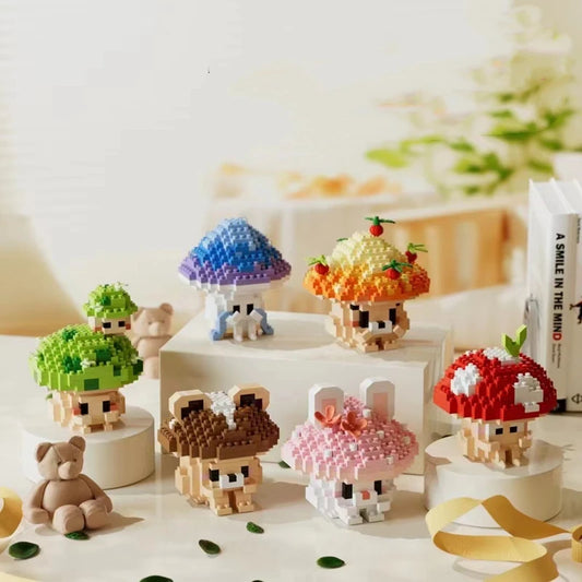 Introverted Mushrooms Building Block Sets