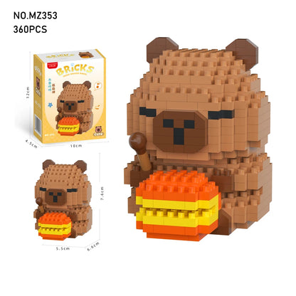 Cute Capybara Building Block Set