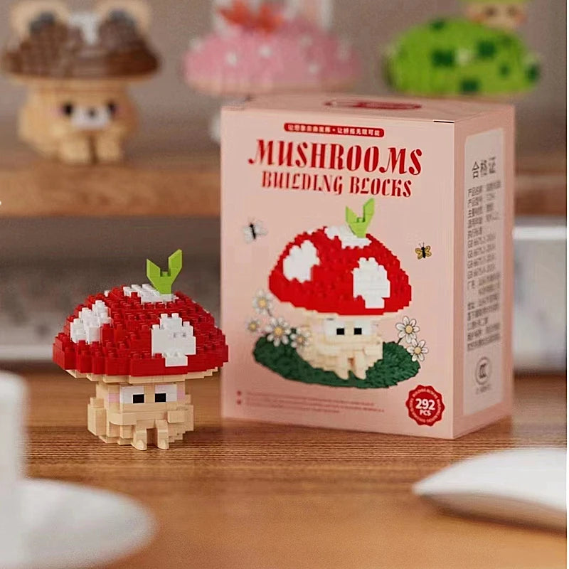 Introverted Mushrooms Building Block Sets